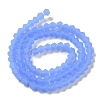 Imitation Jade Frosted Glass Bead Strands EGLA-A039-J4mm-MD04-2