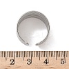 304 Stainless Steel Open Cuff Rings RJEW-A079-01F-P-5