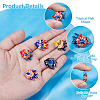 22Pcs 11 Colors Handmade Porcelain Beads PORC-HS0001-06-4