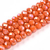 Electroplate Glass Beads Strands LS-EGLA-A034-P8mm-B29-1