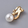 Brass Clip-on Earring Findings KK-WH0033-63G-1