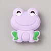 Frog Food Grade Eco-Friendly Silicone Focal Beads LS-SIL-WH0006-29J-1