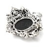 Retro Alloy Rhinestone Rhombus Brooch JEWB-B022-01AS-02-2