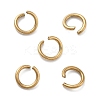 Ion Plating(IP) 304 Stainless Steel Open Jump Rings STAS-M081-01G-06-1