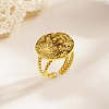 304 Stainless Steel Open Cuff Ring HD4650-1-2