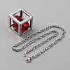 Bling Diamond Cube Car Rear View Mirror Charms HJEW-WH0043-45P-01-2