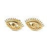 Ion Plating(IP) 304 Stainless Steel Eye Stud Earring Findings EJEW-I285-07G-1