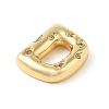 Brass Micro Pave Clear Cubic Zirconia Pendant KK-Z046-01G-D-2