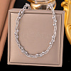 304 Stainless Steel Layered Necklaces NJEW-Z072-01P-1