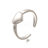 304 Stainless Steel Open Cuff Rings for Women RJEW-R010-04S-4