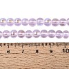 Transparent Electroplate Glass Beads Strands EGLA-Q132-6MM-01A-12-4