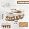 Cotton Rope Woven Storage Basket AJEW-WH20020-153A-3