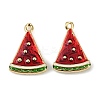 Brass Enamel Pendants KK-I358-070G-01-1