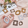 48Pcs 12 Styles Resin Embossed Photo Frames AJEW-NB0007-87-3