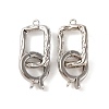Brass Fold Over Clasps KK-U016-09P-1