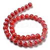 Dyed Natural White Jade Beads Strands G-F764-03D-3