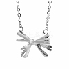 Sweet 304 Stainless Steel Butterfly Pendant Necklace for Women's Daily Wear XI7934-2-1