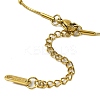 Ion Plating(IP) 304 Stainless Steel Shell Shaped Pendant Snake Chain Necklaces for Women NJEW-A034-01G-3