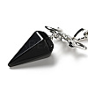 Gemstone Hexagonal Pointed Dowsing Pendulums G-J393-AP-2
