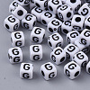 White Opaque Acrylic Beads LS-X-MACR-R869-02G-1