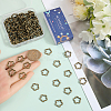 100Pcs Tibetan Style Alloy Bead Frames FIND-SC0011-52B-3