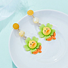 60pcs Opaque Resin Pendants RESI-DC0001-15-5