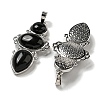 Natural Obsidian Pendants G-Q158-04N-2