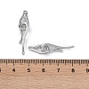 Brass Hook and Eye Clasps X-KK-B087-18P-3