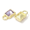 Lock Rack Plating Alloy Pendants FIND-I039-26G-3