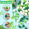 400Pcs 4 Colors Polyester Pom Pom Ball DIY-SC0031-36-3