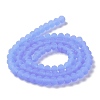 Imitation Jade Solid Color Glass Beads Strands EGLA-A034-J3mm-MD03-3