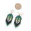 Handmade Glass Seed Beads Dangle Earrings EJEW-MZ00561-01-4