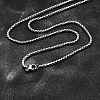 Tarnish Resistant 304 Stainless Steel Box Chain Necklaces X-NJEW-P244-01P-1
