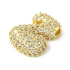 Rack Plating Brass Clear Cubic Zirconia Pendants KK-S378-01G-Z-2