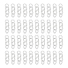 50Pcs 304 Stainless Steel S-Hook Clasps FIND-UN00008-1