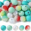 DIY Round Silicone & Acrylic & Berry Beads Making Findings Kits DIY-FS0006-26A-1