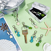 12Pcs 3 Colors Sea Turtle Synthetic Turquoise Pendants Decoration HJEW-NB00201-4