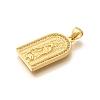 Religion Themed Rack Plating Brass Micro Pave Cubic Zirconia Pendants KK-L226-007G-19-2