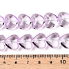 Transparency Glass Beads Strands GLAA-T023-13G-4