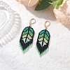 Handmade Glass Seed Beads Dangle Earrings EJEW-MZ00561-4