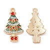Light Gold Tone Alloy Enamel Pendants ENAM-M059-02KCG-1