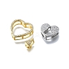 Brass Micro Pave Cubic Zirconia Pendants Set KK-V010-08GP-01-2
