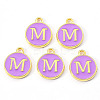 Golden Plated Alloy Enamel Charms LS-ENAM-S118-10M-2
