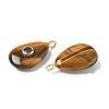 Natural Tiger Eye Pendants G-H318-04G-02-2