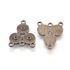 Alloy Rhinestone Connector Settings LS-EA10684Y-AB-1