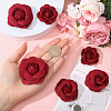 6Pcs 3 Styles Plastic Artificial Flower Head AJEW-CA0004-61A-3