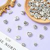 60Pcs 10 Styles Valentine's Day Theme Tibetan Style Alloy Beads TIBEB-CJ0001-38-5