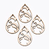 Unfinished Hollow Wood Big Pendants WOOD-N006-110-1