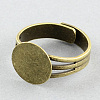 Brass Pad Ring Settings LS-MAK-S023-14mm-JP006AB-1