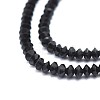 Natural Black Tourmaline Beads Strands G-I249-D13-3